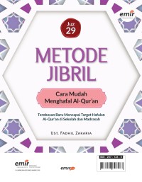 Image of Metode JIBRIL Cara Mudah Menghafal Al-Qur’an Juz 29